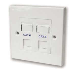 קופסה עמוקה לשתי יציאות RJ-45 Cat6 (ללא שקע) קופסה עמוקה לשתי יציאות RJ-45 Cat6 (ללא שקע)