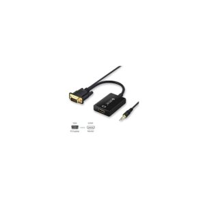 ממיר VGA ל-HDMI עם שמע (הזנת USB) ממיר VGA ל-HDMI עם שמע (הזנת USB)