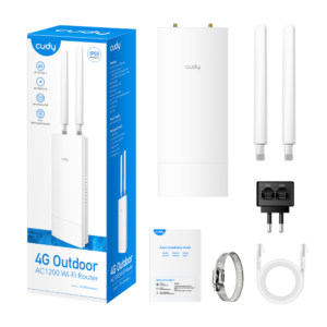 נתב סלולרי חיצוני מוקשח Cudy LT500 Outdoor 4G נתב סלולרי חיצוני מוקשח Cudy LT500 Outdoor 4G
