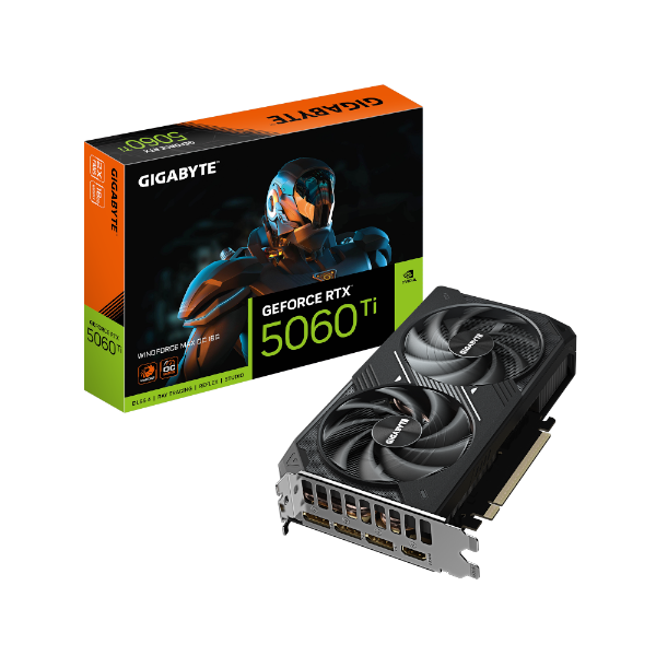 כרטיס מסך Gigabyte GeForce RTX 5060 Ti WINDFORCE MAX OC 16G