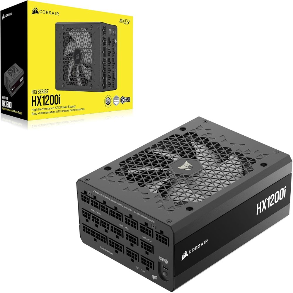 ספק כוח Corsair HX1200i ATX 3.1 1200W 80 Plus Platinum דיגיטלי