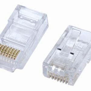 מחבר זכר 50 יח male Connector RJ-45 Cat 5E