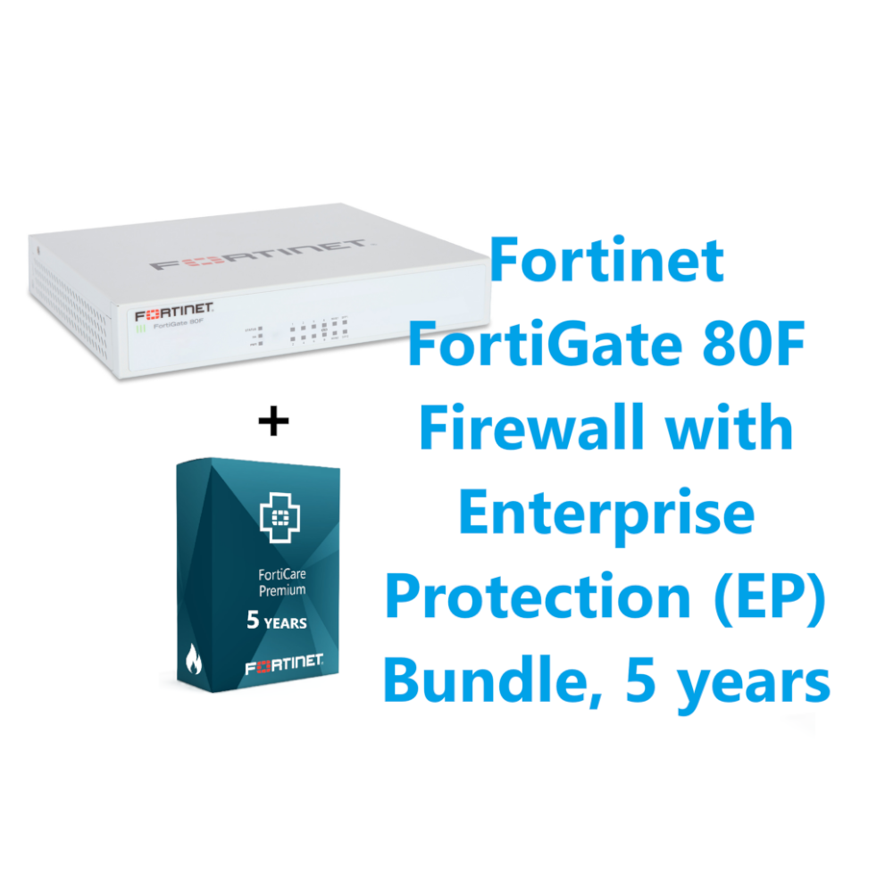 באנדל FortiGate-80F + רישיון UTP ל-5 שנים