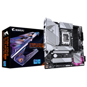 לוח אם Gigabyte B760M AORUS Elite WIFI6E Gen5 DDR5 LGA1700 לוח אם Gigabyte B760M AORUS Elite WIFI6E Gen5 DDR5 LGA1700