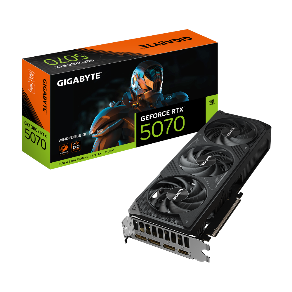 כרטיס מסך GIGABYTE GeForce RTX 5070 WINDFORCE OC SFF 12GB