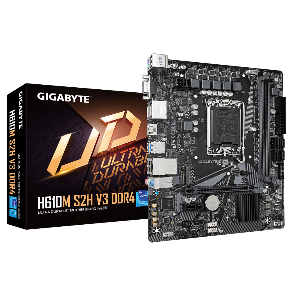 לוח אם Gigabyte H610M S2H V3 DDR4 LGA1700