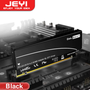 כרטיס הרחבה PCIe x16 ל-M.2 NVMe 2280 עם צלעות קירור כרטיס הרחבה PCIe x16 ל-M.2 NVMe 2280 עם צלעות קירור