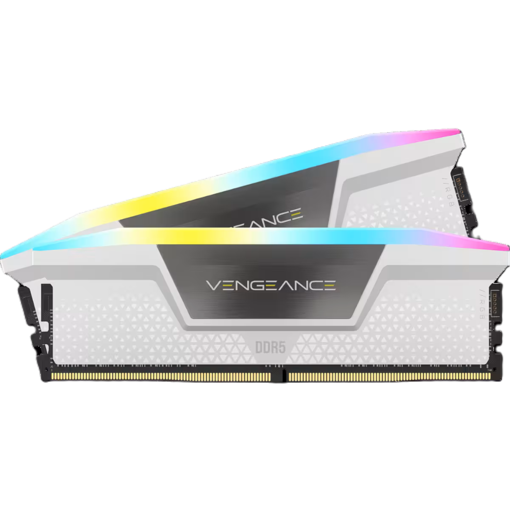 זיכרון לנייח Corsair Vengeance RGB לבן 32GB (2x16GB) DDR5 6000MHz CL36