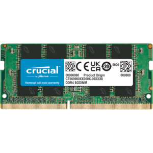 זיכרון לנייד Crucial 16GB DDR4 3200MHz CL22 SODIMM זיכרון לנייד Crucial 16GB DDR4 3200MHz CL22 SODIMM
