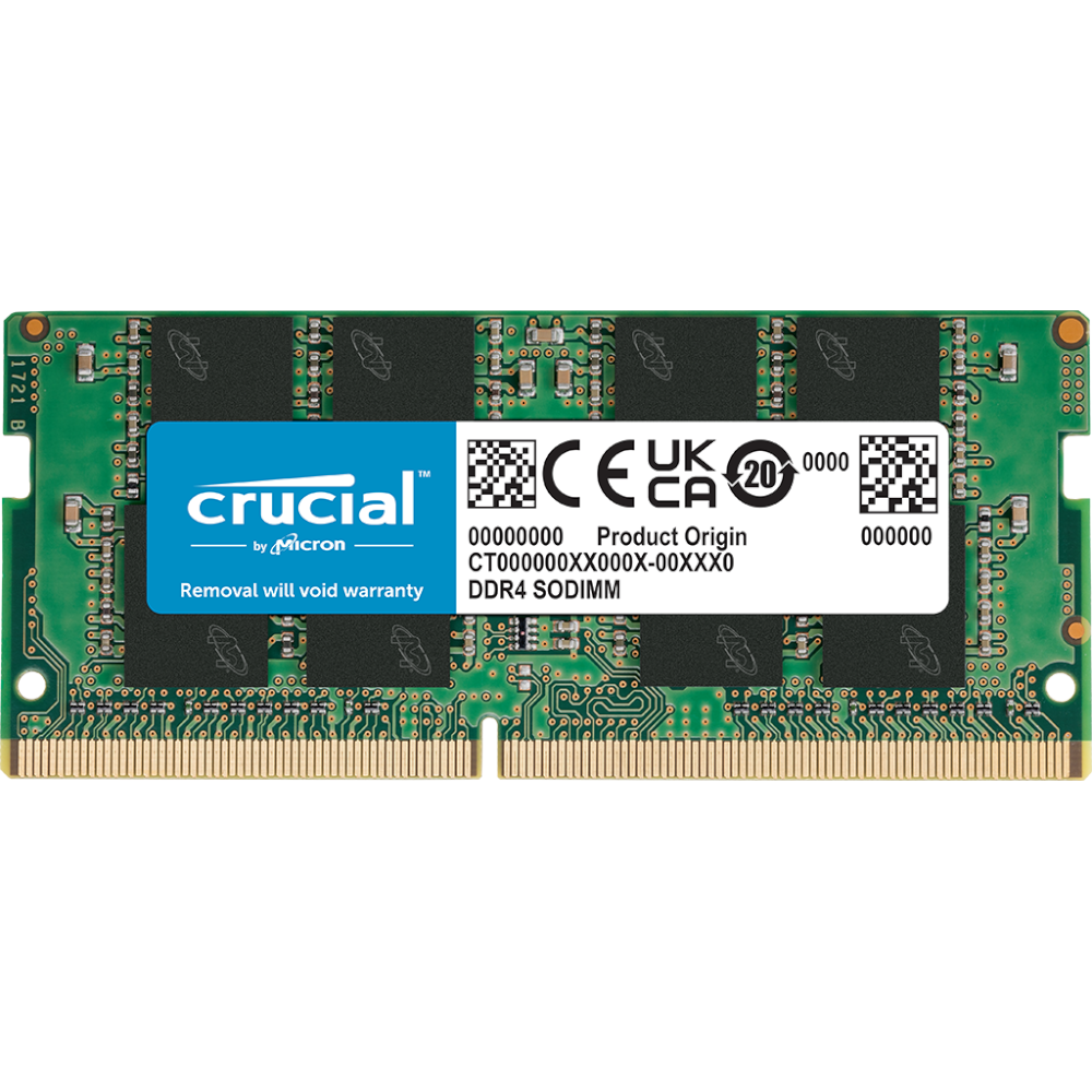 זיכרון לנייד Crucial 16GB DDR4 3200MHz CL22 SODIMM