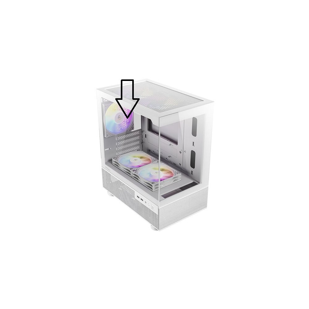 זכוכית צד למארז Antec CX200M לבן