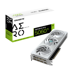 כרטיס מסך Gigabyte RTX 5060 Ti AERO OC 16GB white