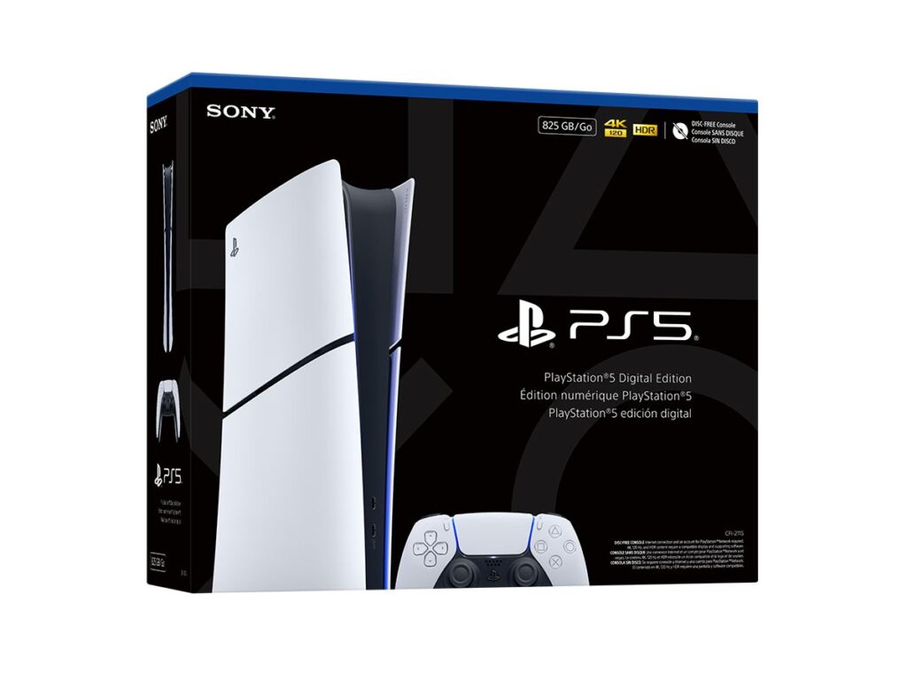 Sony PlayStation 5 Slim Digital Edition 825GB — אריזה