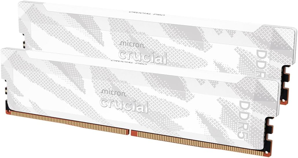 זכרון לבן לנייח Crucial Pro DDR5 32GB 2X16 6400Mhz C32 XMP/E