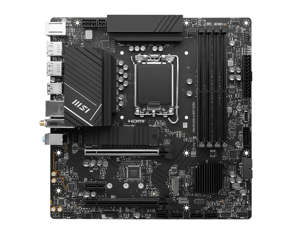 תמונת יצרן של לוח אם MSI PRO B760M-A WIFI DDR4