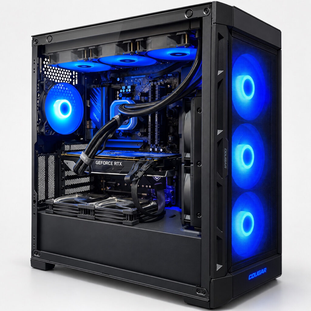 מחשב גיימינג מחודש Ryzen 9 5950X ו־RTX 3080 – הדמיית AI להמחשה בלבד (מבט 1)